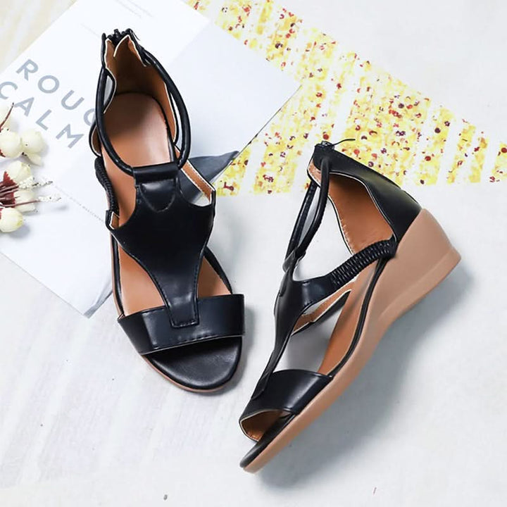 ANNE™ - Orthopedic leather sandals with heel